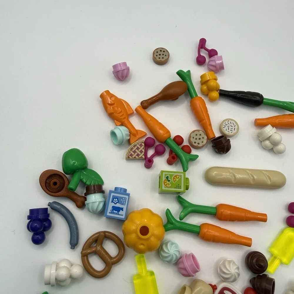 LEGO Piece Minifigs Friends Lego Food Accessories Lot of 50 pieces 004 - Picture 5 of 5
